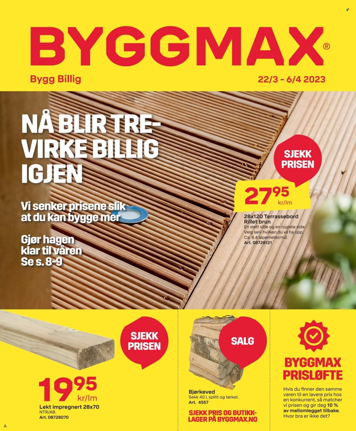 Byggmax -kundeavis  - 22.03.2023 - 06.04.2023. Side 1.