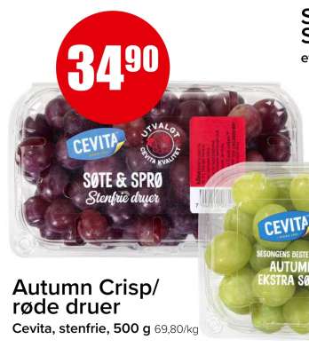 Autumn Crisp/røde druer