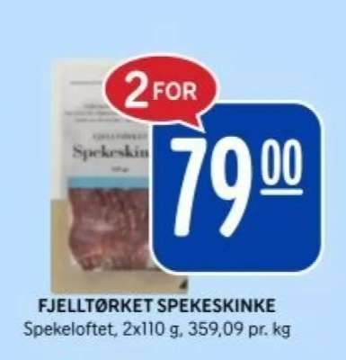 FJELLTØRKET SPEKESKINKE