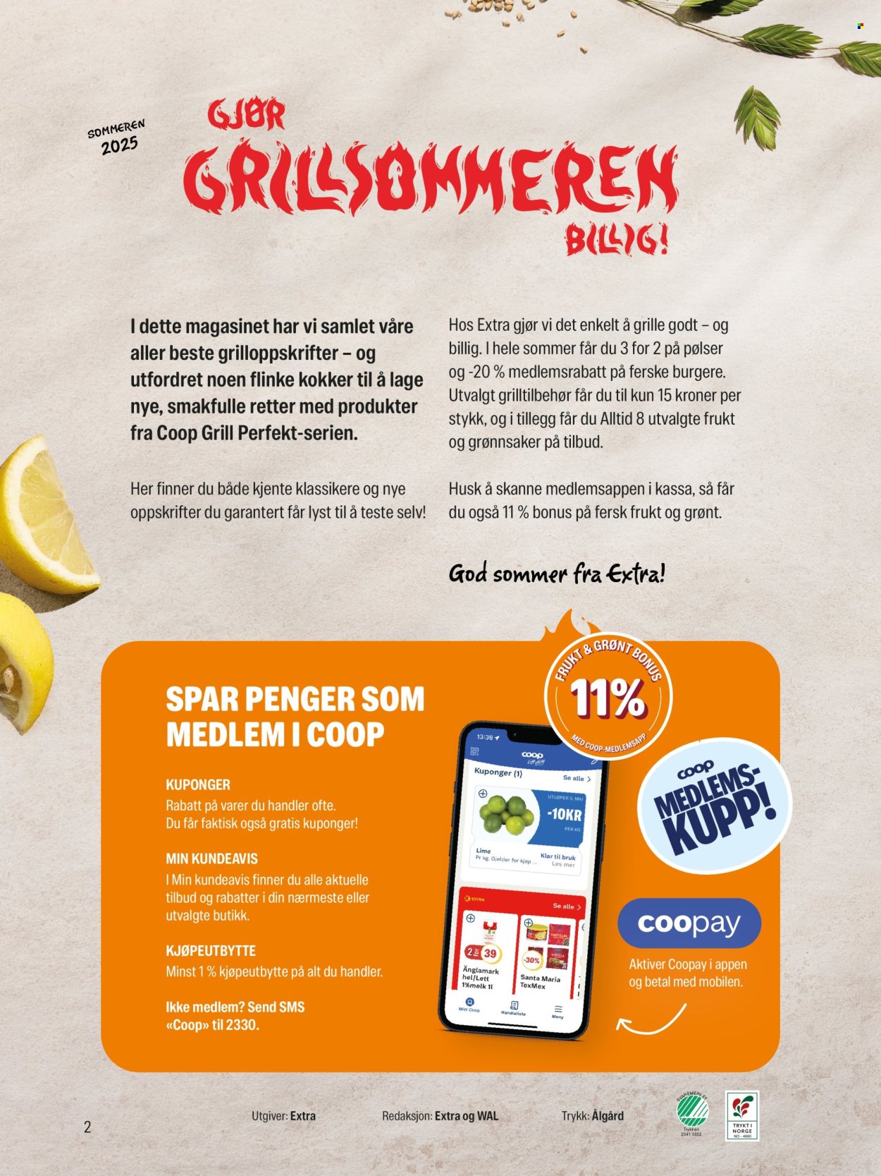 Coop Extra -kundeavis . Side 2. Side 2
