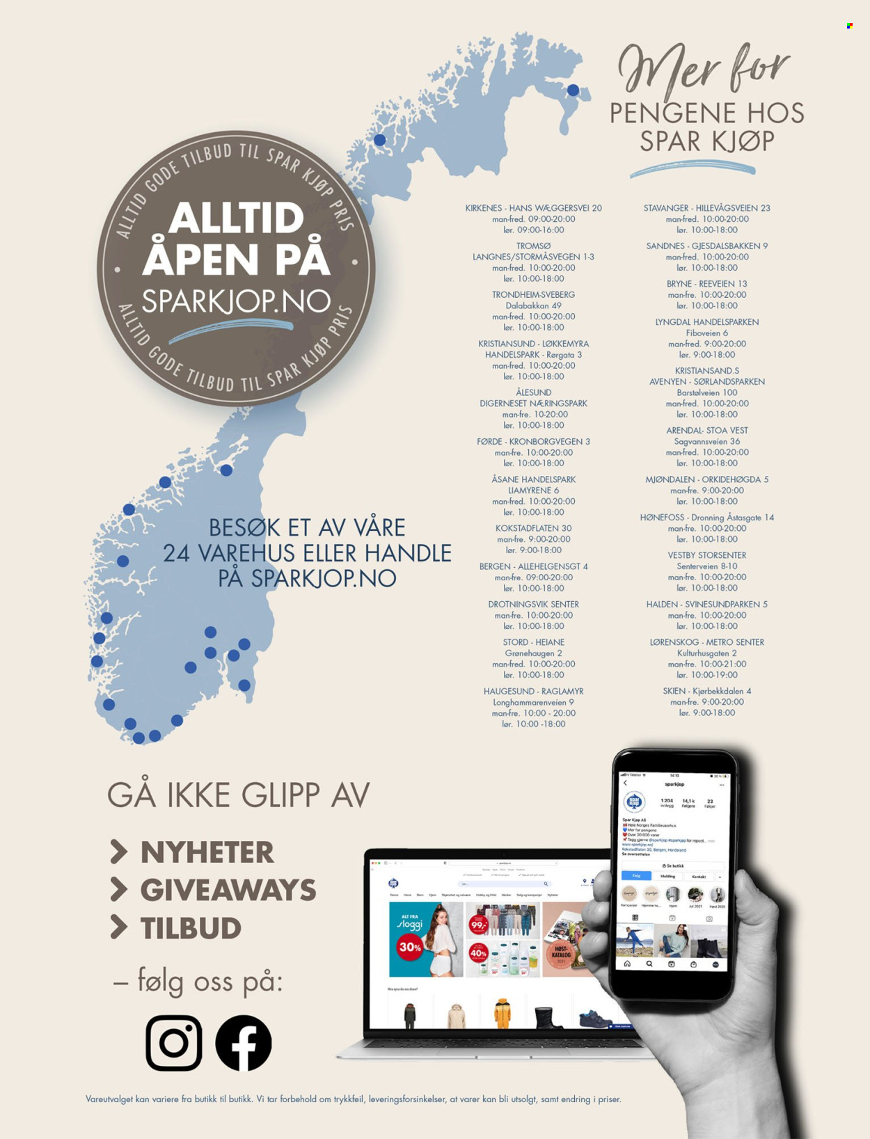 Sparkjøp -kundeavis . Side 22. Side 22