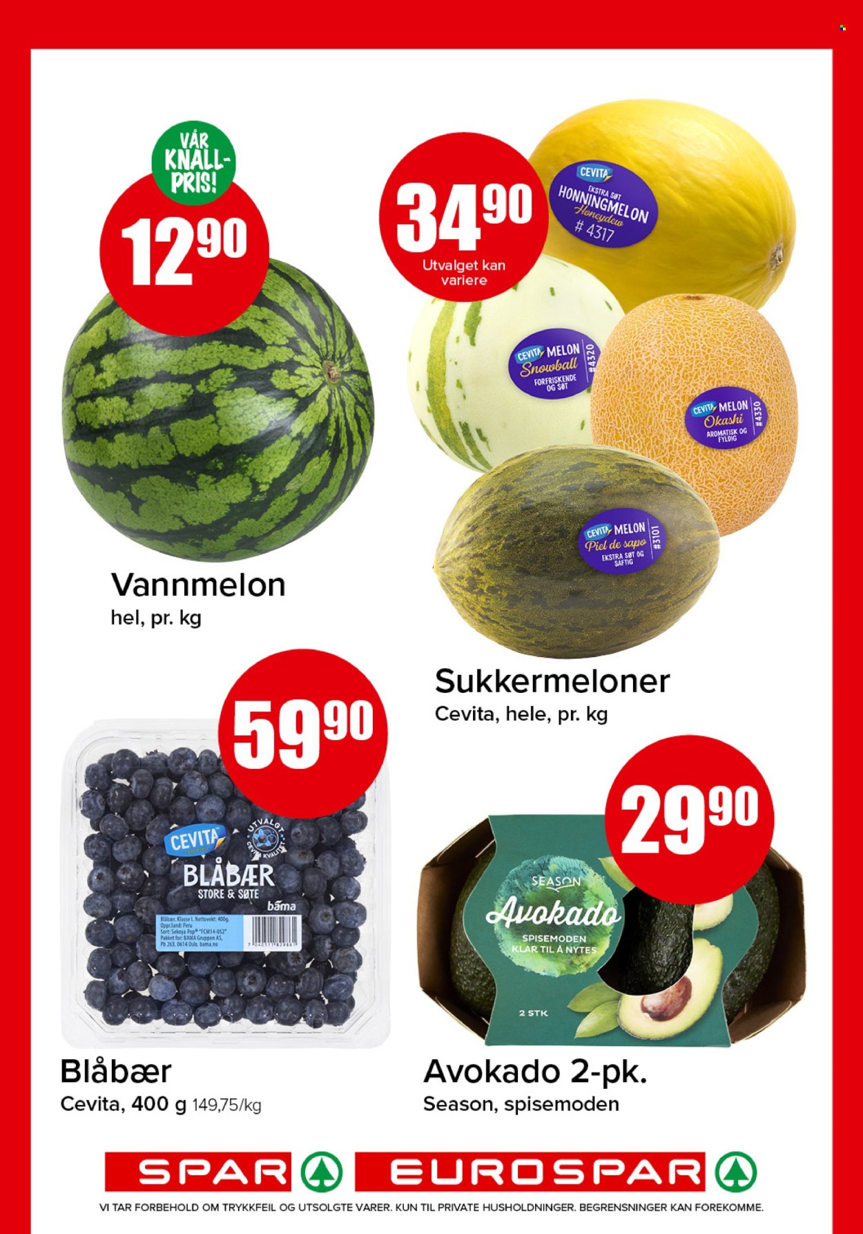 SPAR -kundeavis  - 13.07.2026 - 19.07.2026. Side 4. Side 4