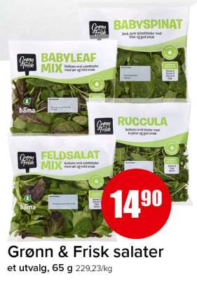 Grønn & Frisk salater