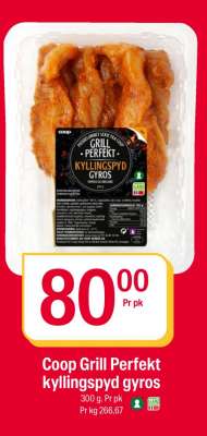 COOP GRILL PERFEKT KYLLINGSPYD GYROS