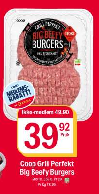 COOP GRILL PERFEKT BIG BEEFY BURGERS