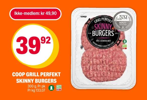 COOP GRILL PERFEKT SKINNY BURGERS