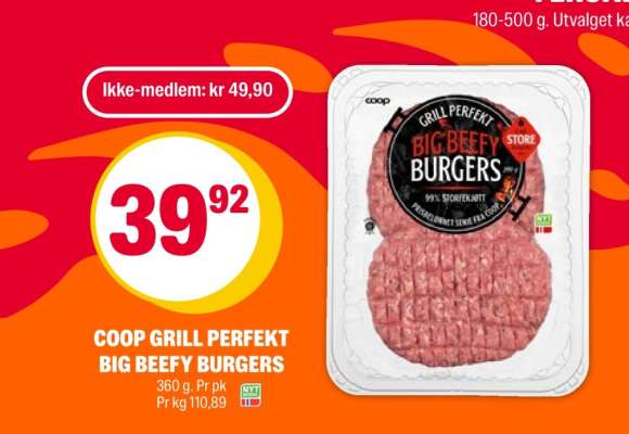 COOP GRILL PERFEKT BIG BEEFY BURGERS