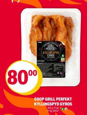 COOP GRILL PERFEKT KYLLINGSPYD GYROS