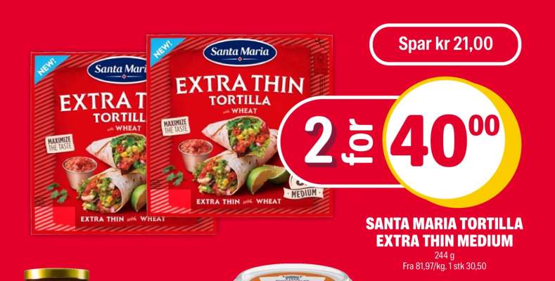 SANTA MARIA TORTILLA EXTRA THIN MEDIUM