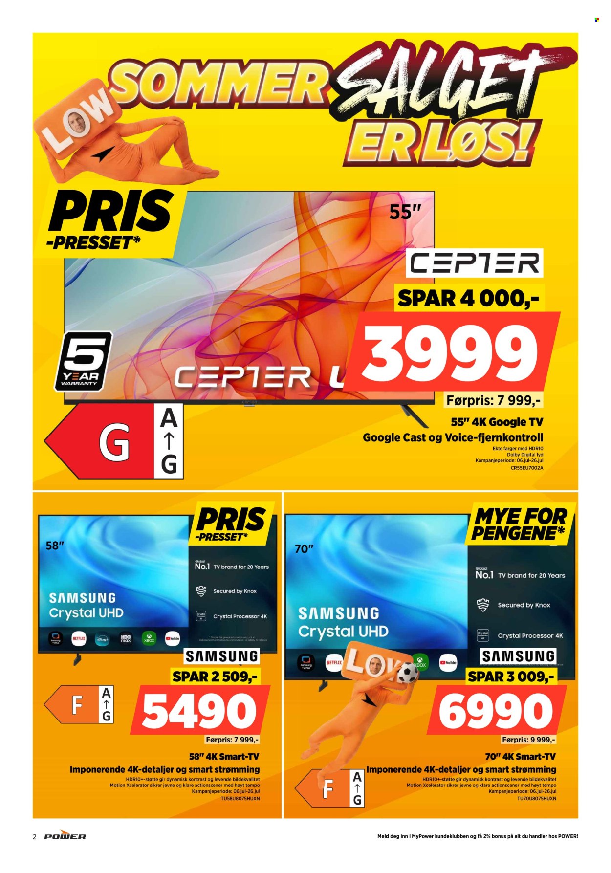 Power -kundeavis  - 13.07.2026 - 19.07.2026. Side 2. Side 2