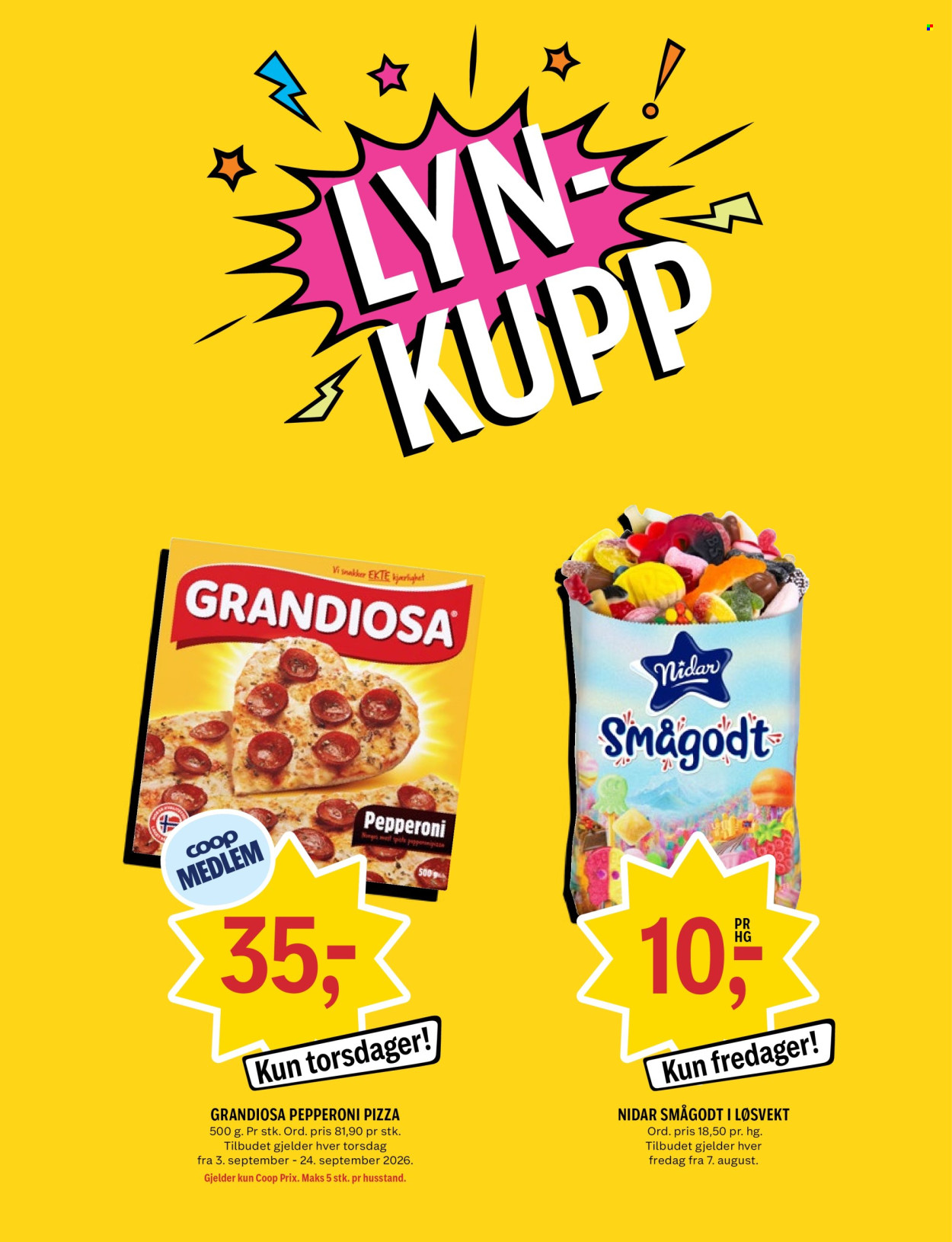 Coop Prix -kundeavis  - 31.08.2026 - 06.09.2026. Side 15. Side 15