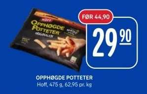 OPPHØGDE POTETER