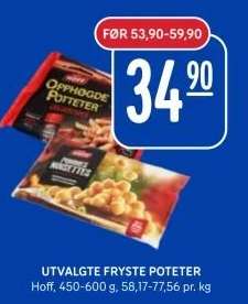 UTVALGTE FRYSTE POTETER