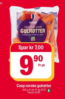 Coop norske gulrøtter