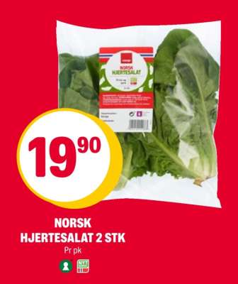 Norsk hjertesalat 2 stk