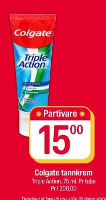 COLGATE TANNKREM