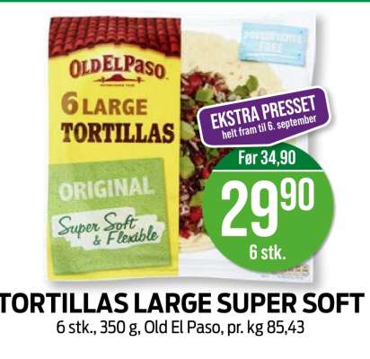 TORTILLAS LARGE SUPER SOFT