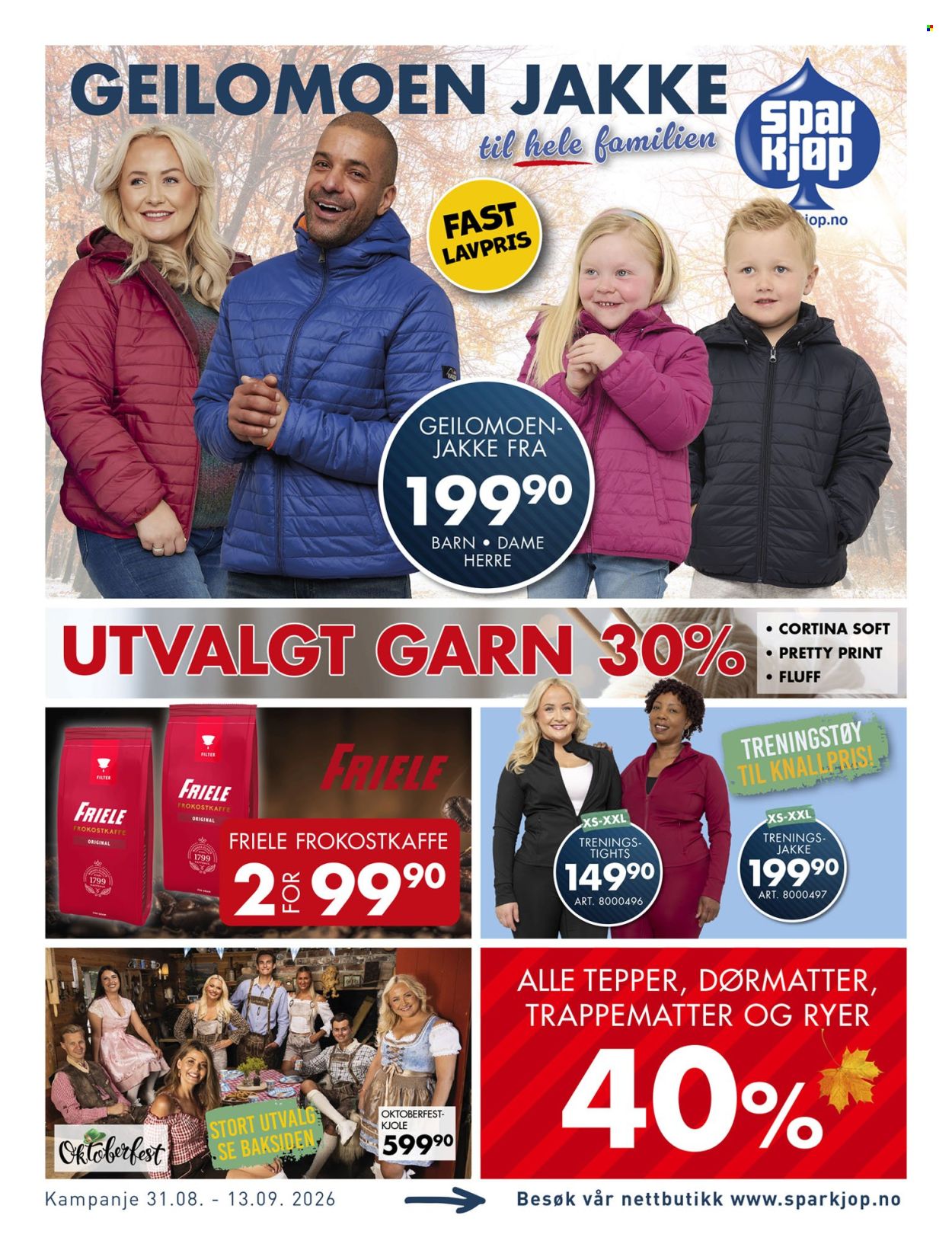 Sparkjøp -kundeavis  - 31.08.2026 - 13.09.2026. Side 1. Side 1