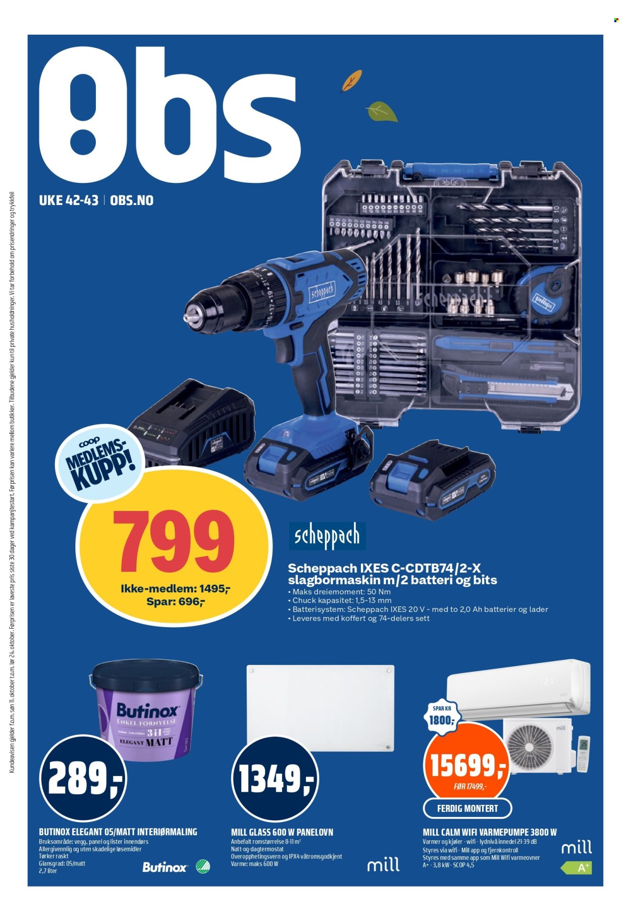 Coop Obs -kundeavis  - 11.10.2026 - 24.10.2026. Side 1. Side 1