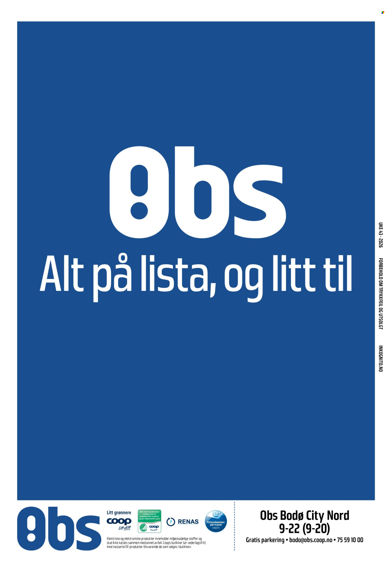 Coop Obs -kundeavis  - 18.10.2026 - 24.10.2026. Side 29. Side 29