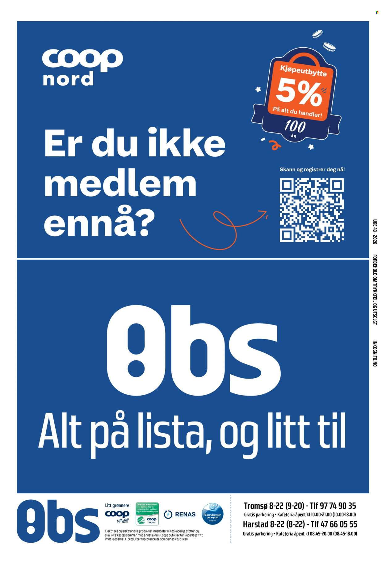 Coop Obs -kundeavis  - 18.10.2026 - 24.10.2026. Side 29. Side 29