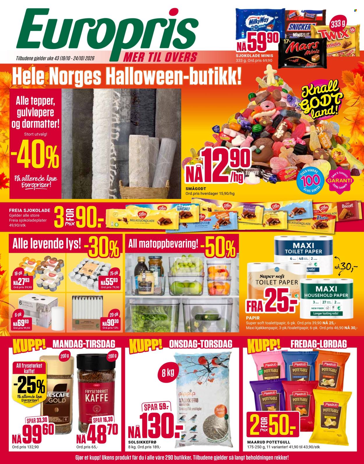 Europris -kundeavis  - 19.10.2026 - 24.10.2026. Side 1. Side 1