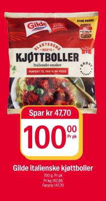 GILDE ITALIENSKE KJØTTBOLLER
