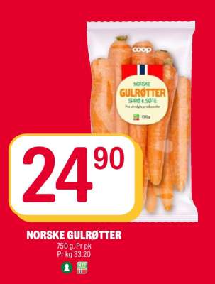 NORSKE GULRØTTER