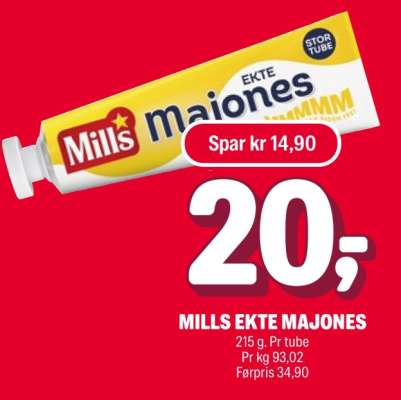 MILLS EKTE MAJONES