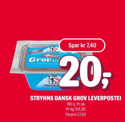 Stryhns dansk grov leverpostei