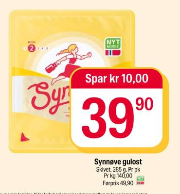 SYNNØVE GULOST
