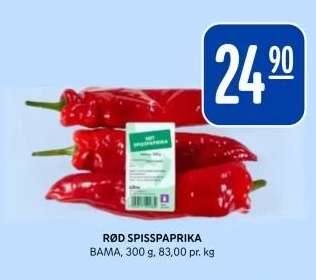Rød spisspaprika