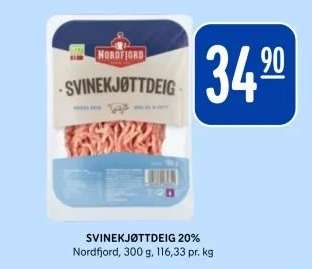 SVINEKJØTTDEIG 20%