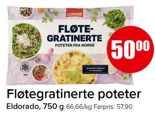 FLØTEGRATINERTE POTETER