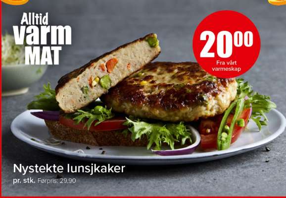 Nystekte lunsjkaker