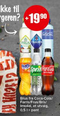 Brus fra Coca-Cola/Farris/Frus/Bris/Imsdal
