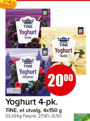 Yoghurt 4-pk.
