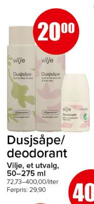 Dusjsåpe/deodorant