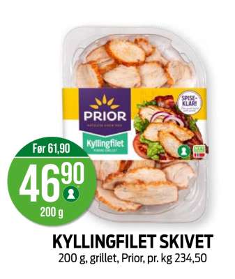 KYLLINGFILET SKIVET