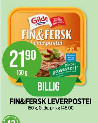 FIN&FERSK LEVERPOSTEI