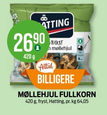 MØLLEHJUL FULLKORN