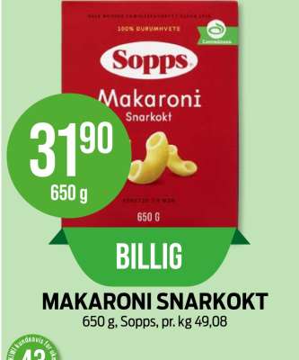 MAKARONI SNARKOKT