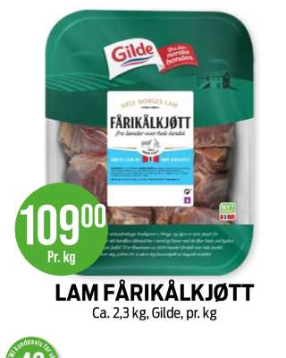 LAM FÅRIKÅLKJØTT
