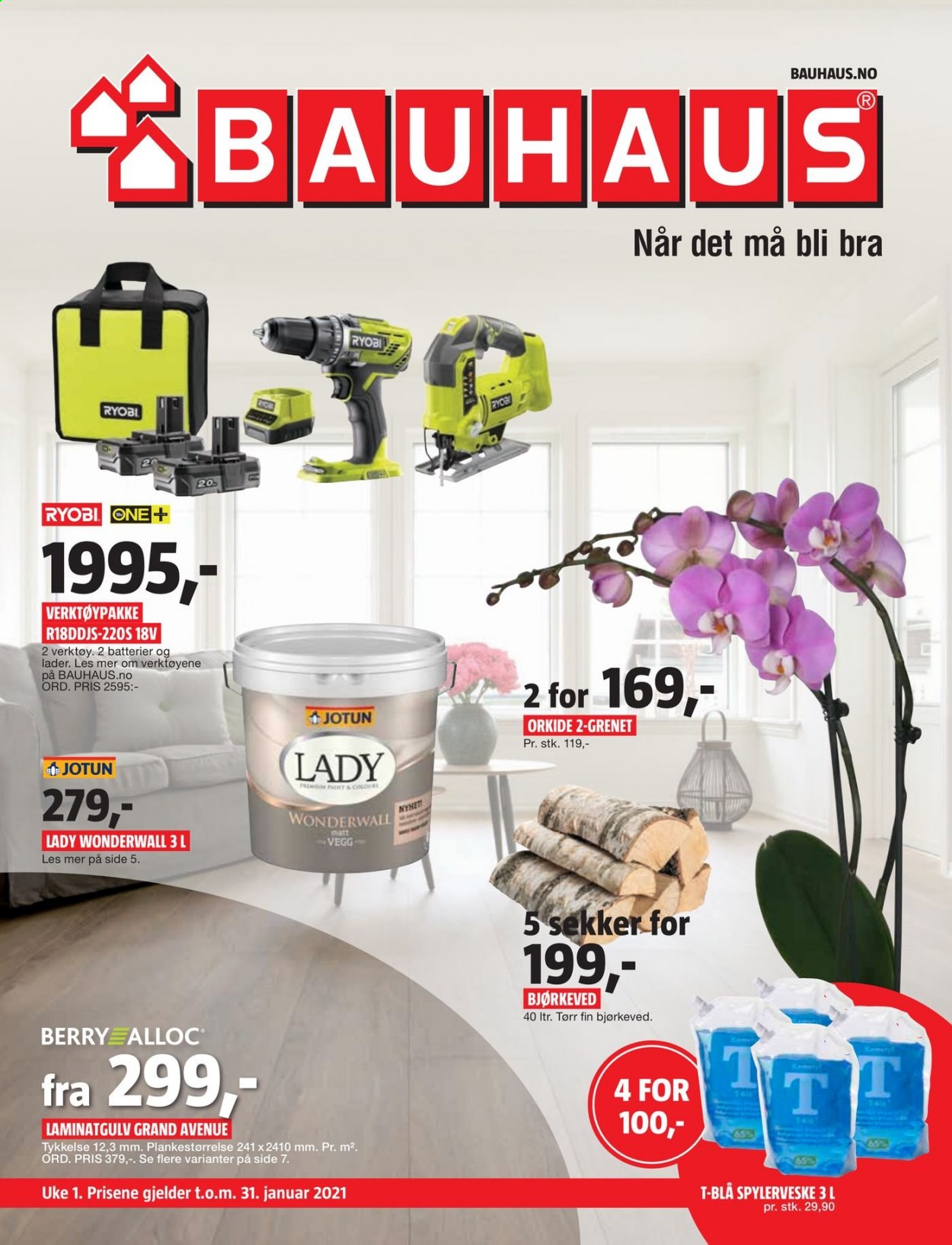 Bauhaus -kundeavis  - 04.01.2021 - 31.01.2021. Side 1.
