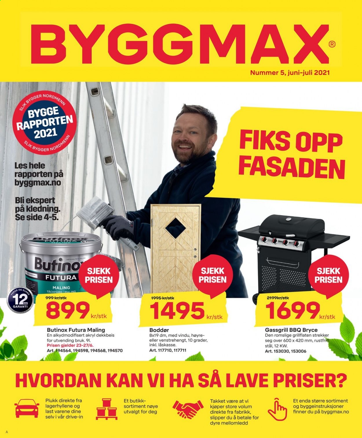 Byggmax -kundeavis  - 22.06.2021 - 06.07.2021. Side 1.