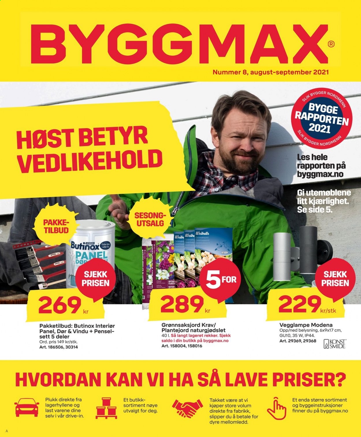 Byggmax -kundeavis  - 24.08.2021 - 07.09.2021. Side 1.