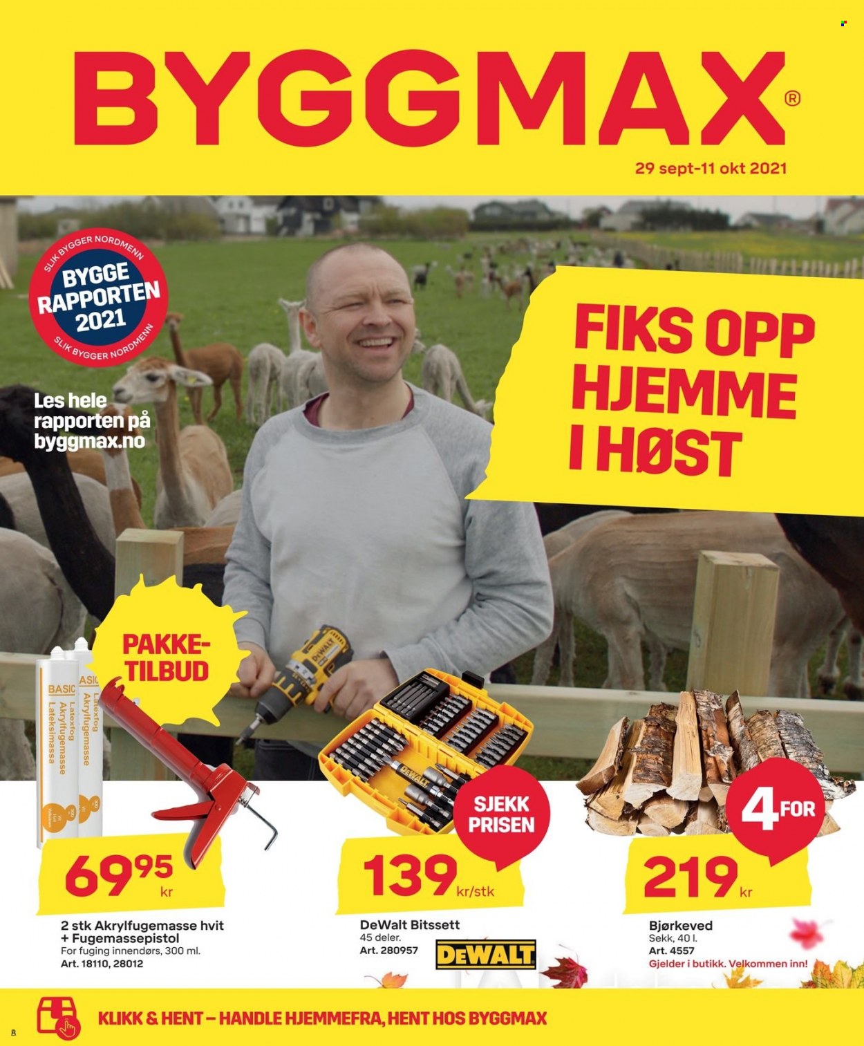 Byggmax -kundeavis  - 29.09.2021 - 11.10.2021. Side 1.