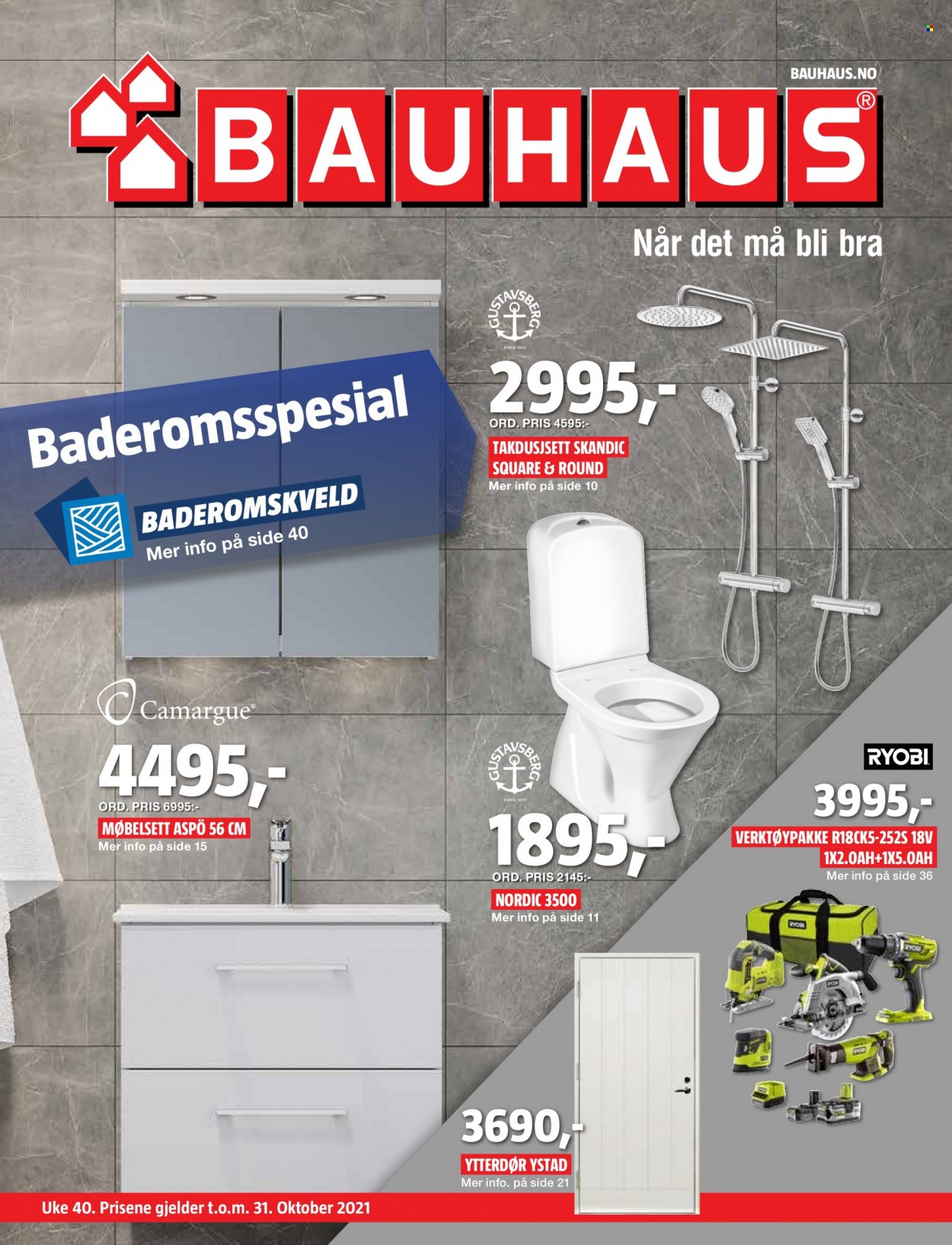 Bauhaus -kundeavis  - 04.10.2021 - 31.10.2021. Side 1.